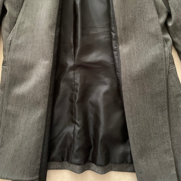 Calvin Klein Charcoal One-Button Lux Blazer Women’s Size 6 - Picture 6 of 10